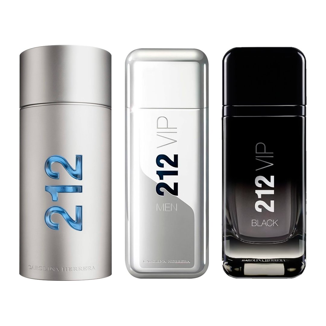 Zestaw 3 Perfum Męskich 212 VIP, 212 VIP MEN i 212 Black