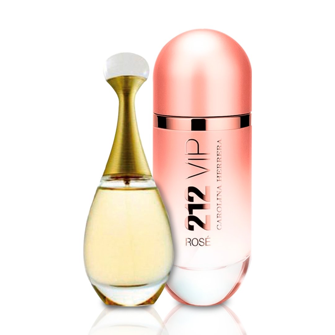 Zestaw Perfum Damskich J'adore i 212 VIP Rosé