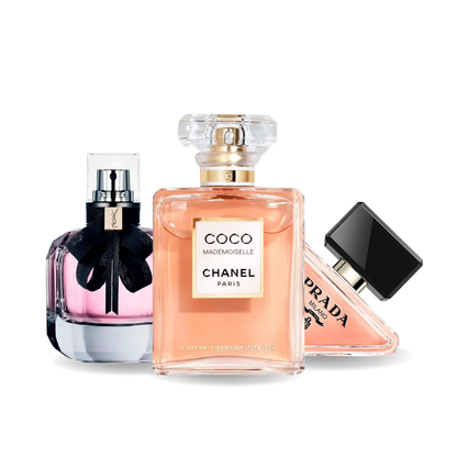 Zestaw 3 perfum Prada PARADOXE, COCO MADEMOISELLE, MON PARIS 100ml