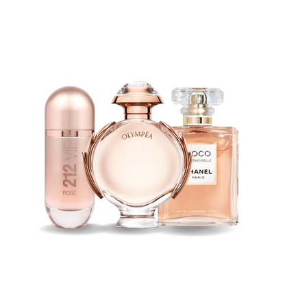 Zestaw 3 perfum Chanel COCO MADEMOISELLE, Yves Saint Laurent LIBRE i CHLOÉ 100ml