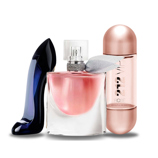 Zestaw 3 perfum Carolina Herrera GOOD GIRL, Lancôme LA VIE EST BELLE i Carolina Herrera 212 VIP ROSÉ 100ml