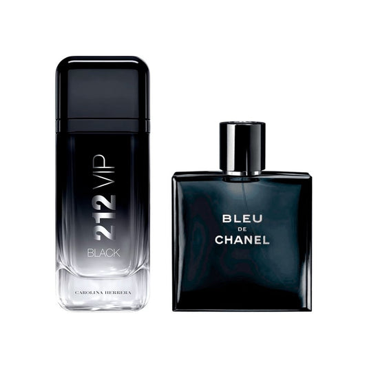 Zestaw Perfum Męskich 212 VIP Black i Bleu de Chanel
