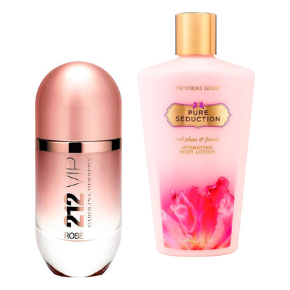 Zestaw Perfumy 212 Rosé i krem Victoria Secrets